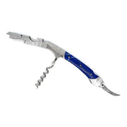 WILLIAM HENRY Blue Hour Damascus Steel and Lapis Lazuli Wine Opener and Corkscrew